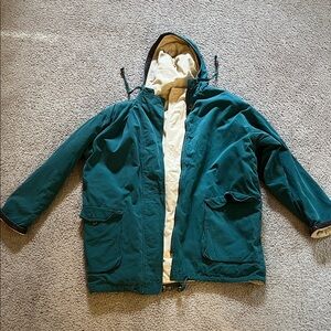 Braetan Teal Jacket with Cream Accents
